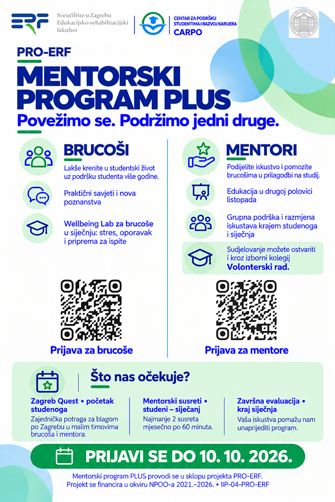 erfunizg carpo mentorski program plus