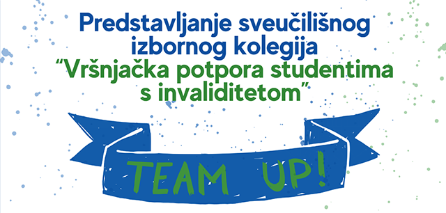 Predstavljanje sveučilišnog izbornog kolegija Vršnjačka potpora studentima s invaliditetom 24. siječnja 2024.