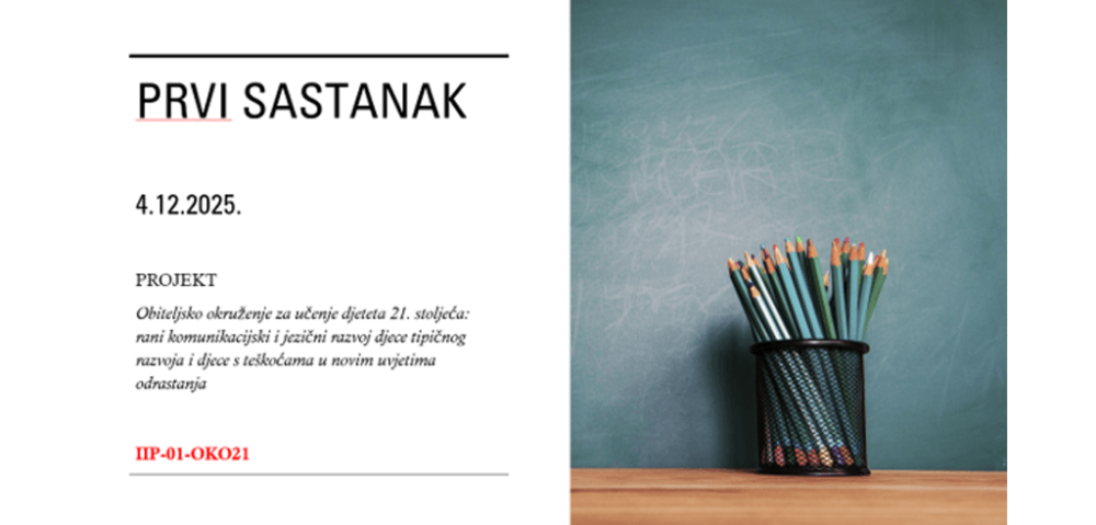 Prvi sastanak projekta OKO-21